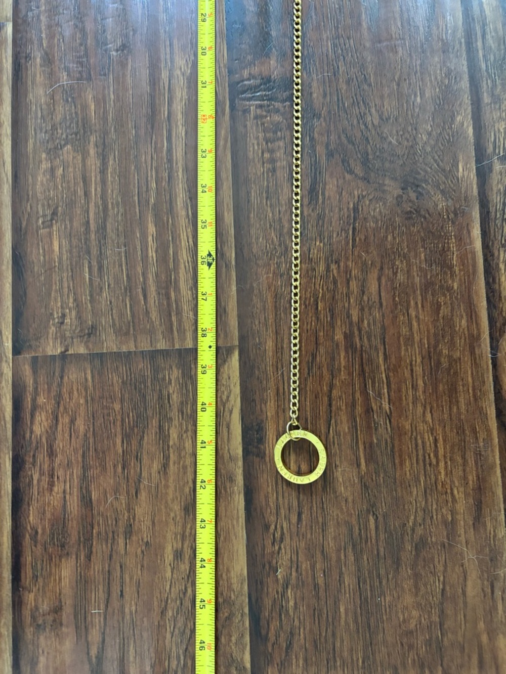 Ralph Lauren Polished Gold Ring Toggle chain belt or necklace Y2K - Picture 6 of 6